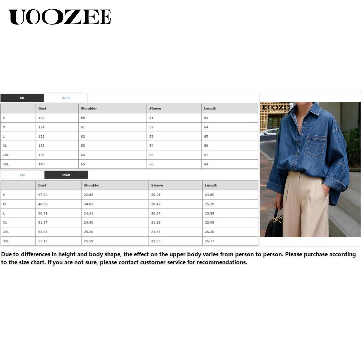 UOOZEE Women's  Loose Oversized Fit Multi-Colored Lapel Shirt Tops for all seasons loose and simple Polyester oversized versatile commuting suitable for a variety of occasions Collared Longsleeves cute fall outfits going tops office outfits  Chic  Casual