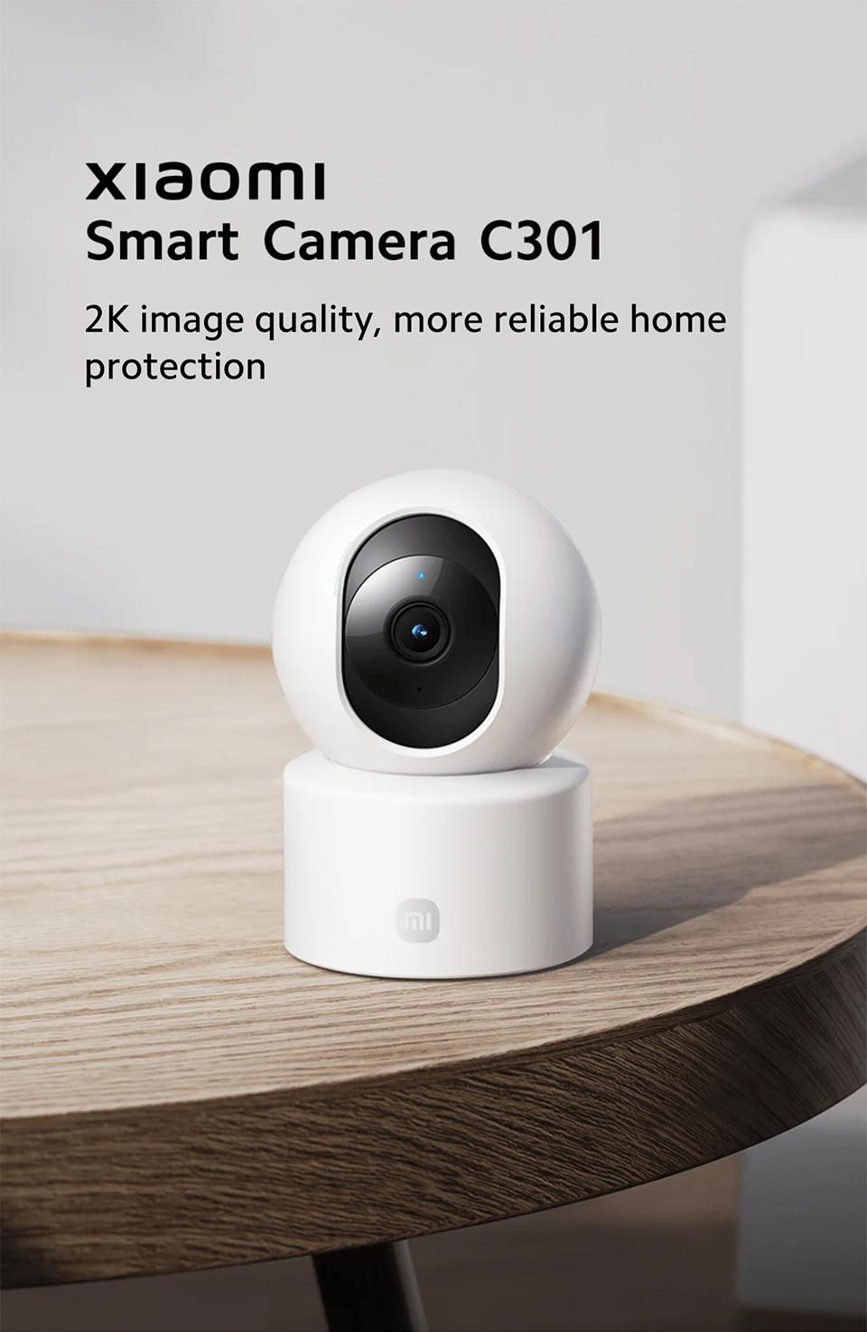 Xiaomi Smart Camera C301 Wireless 3MP ultra-clear visual experience, Human detection and active alert, Night Vision, Real-time two-way voice calls Safety Card Chip Lens Xiaomi Smart Camera C301 Wireless 3MP ultra-clear visual experience, Human detection and active alert, Night Vision, Real-time two-way voice calls Safety Card Chip Lens