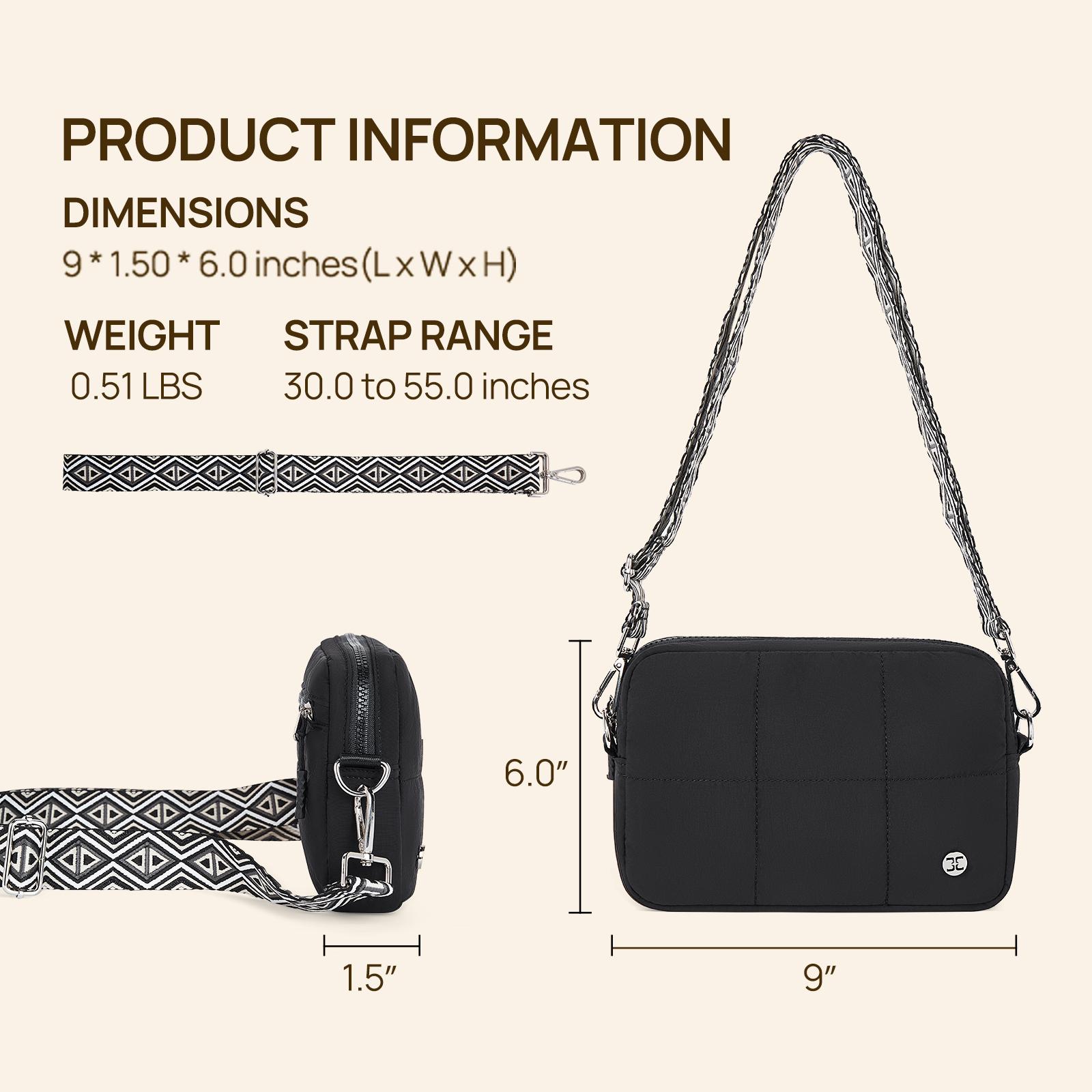 Telena TikTok Shop Spring Glow Up Quilted Puffer Crossbody Bag,Multi-Color Shoulder Bag,Compact, lightweight, and travel-ready,adjustable patterned woven strap,Women's Crossbody Bag, Women's Purse,gift for her