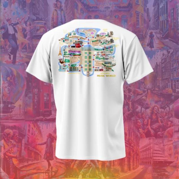 Music World Legacy Tee White Edition - Product in White Color as Described Fit Top Womenswear Everyday