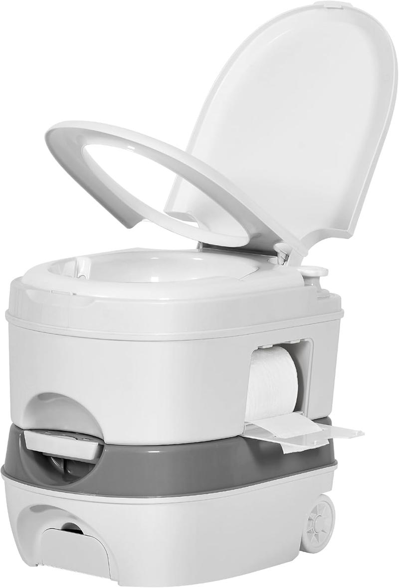 YITAMOTOR 6.34 Gallon Portable RV Toilet Camping Porta Potty with Paper Collection Handle Pump Leak-Proof for RV Travel Boat Trips Outdoors