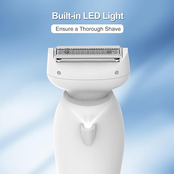 SEALIGHT 2 in 1 Shaver, Wet-Dry Usable Electric Shaver, USB Rechargeable, Hair Removal for Face, Legs, Cordless Waterproof Trimmer with Head Base, Painless Epilator, remington shaver, shaver for men #springtok