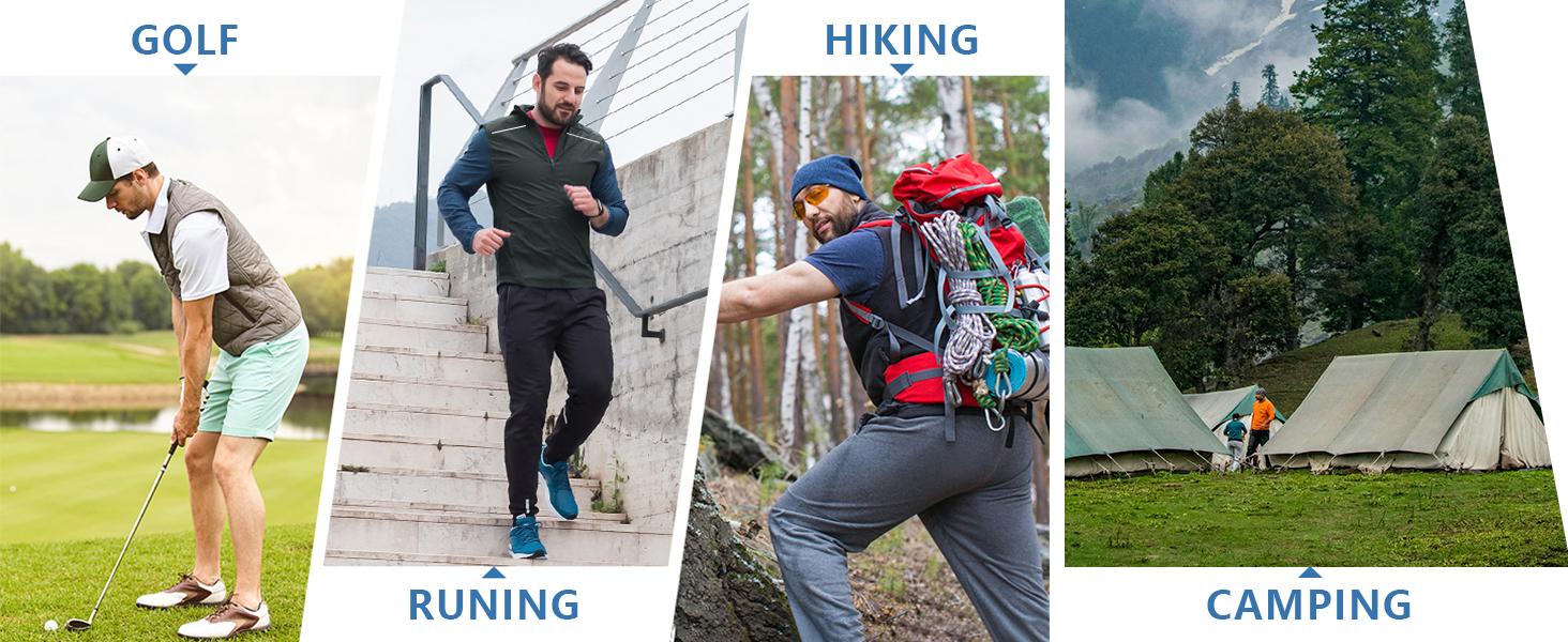 MAELREG Men’s Windproof Vest Ultra-Light Quick-Dry Breathable Stretch Sleeveless Golf Jacket with Zip Pockets SpringStatements