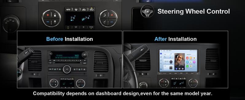 Android 13 Car Radio Stereo 8 inch Touch Screen with USB-C for Chevy Silverado GMC Sierra Yukon Buick with Wireless CarPlay & Android Auto