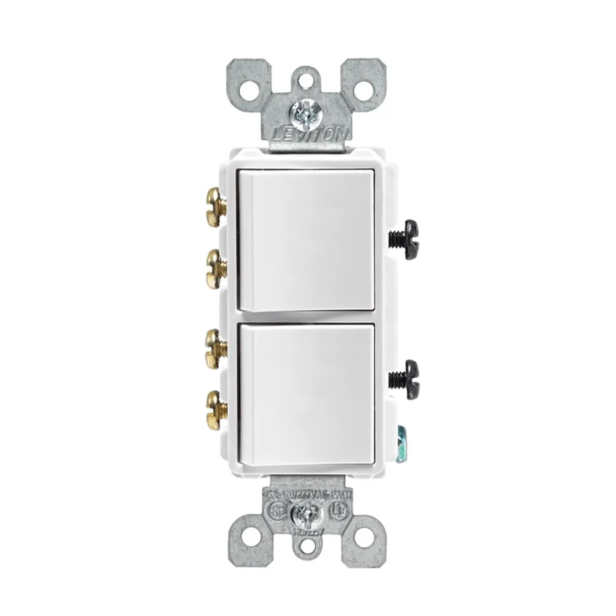 Leviton 3006773 15 amps Decora 3-Way Rocker Switch, White, Lightswitches, Modern