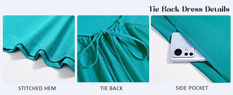 Fisoew Women Summer Sleeveless Mini Dress Tie Back Casual Loose Sexy Trendy Swimsuit Coverup #Springtok Fisoew Women Summer Sleeveless Mini Dress Tie Back Casual Loose Sexy Trendy Swimsuit Coverup #Springtok