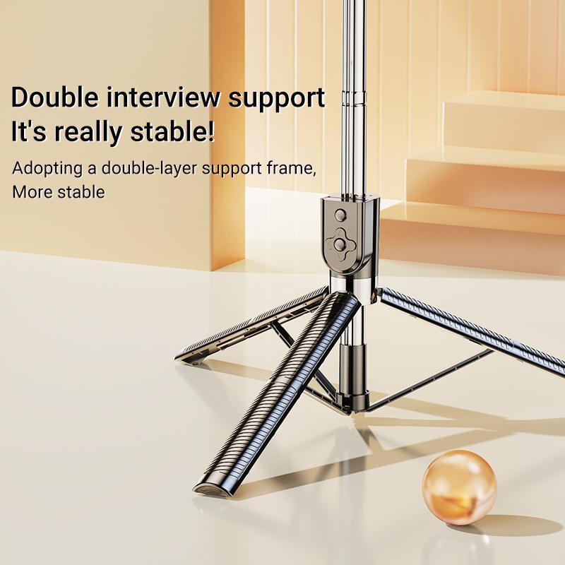 Multifunctional Selfie Stick Sports Camera Photography Travel Portable Live Mobile Phone Holder Tripod Vlogging Kit Videography Equipment for Sports Photography Travel Vlogging