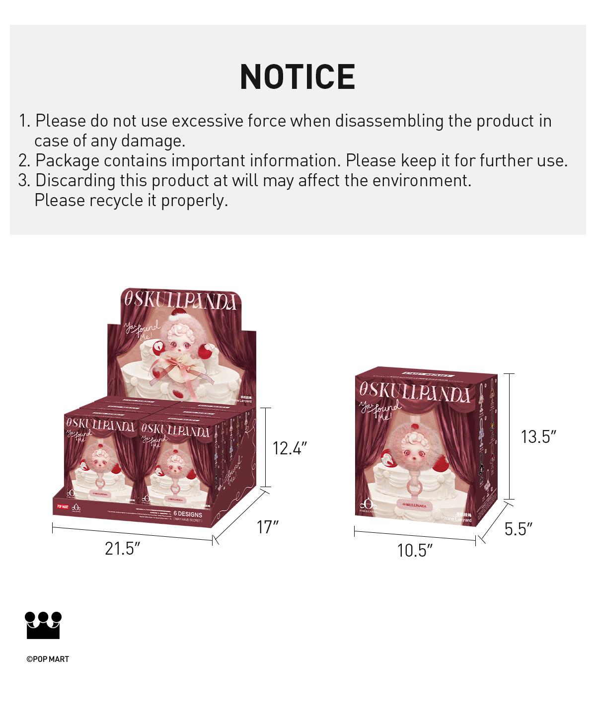 POP MART SKULLPANDA You Found Me！Series Phone Lanyard