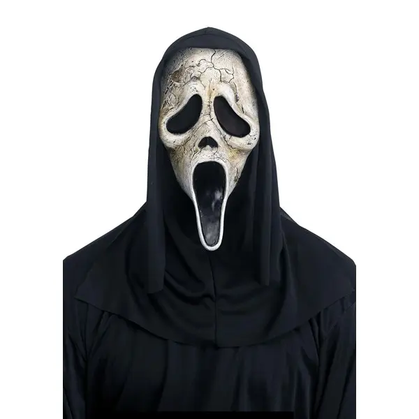Adult Ghost Face Costume Aged Mask