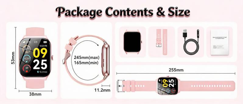 2026 New Bluetooth Multifunctional Smartwatch for Women Men, 1.85 HD Smart watch for Android/iPhone/iOS Compatible,Answer/Make Call Sport Intelligent Watch, Fitness Tracker, IP68 Waterproof Step Counter with Sleep Monitor,tiktokshopcreatorpicks, Gift 2026 New Bluetooth Multifunctional Smartwatch for Women Men, 1.85 HD Smart watch for Android/iPhone/iOS Compatible,Answer/Make Call Sport Intelligent Watch, Fitness Tracker, IP68 Waterproof Step Counter with Sleep Monitor,tiktokshopcreatorpicks, Gift