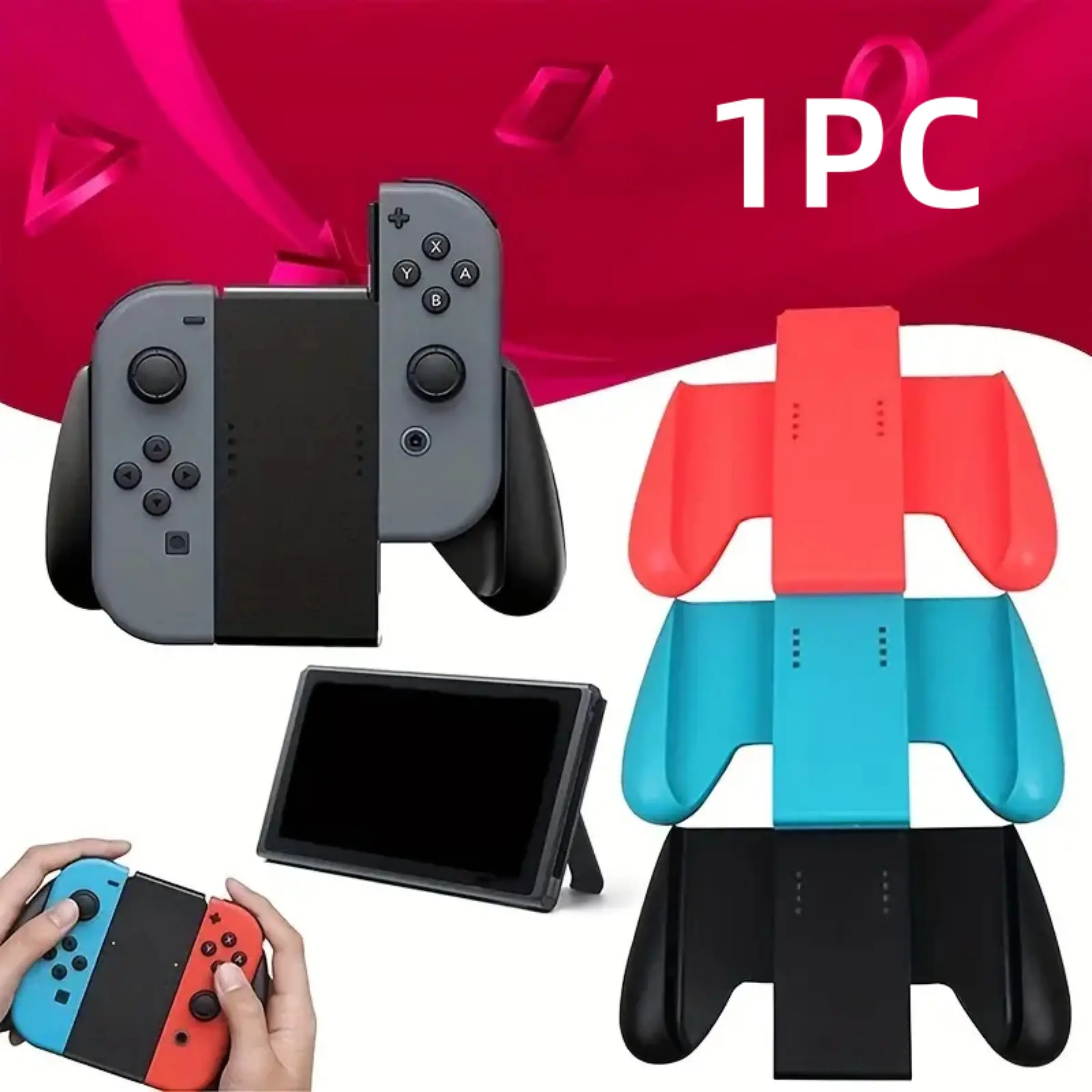 New Switch Handle Grip Stand, Oled Joycon Left Right Handle Grip Stand, Ns Accessories, Comfortable Gaming Controller Holder, Console Accessories, Joy Con Design, Game Controller, Gaming Accessory, Gaming Items, Gaming Stuff