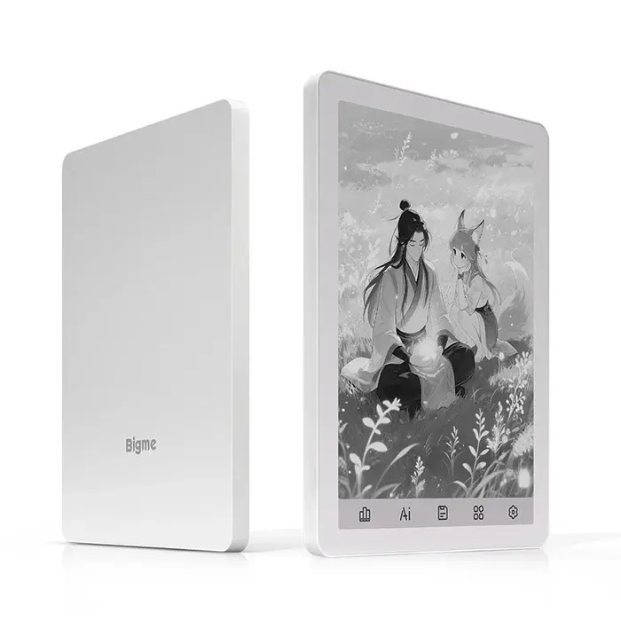 Bigme B6 Monochrome eReader, Dedicated eReader, ebook,monochrome Eink carta1300, Android 14 Google Play(3rd party app), Eyefriendly,glare-free, no blue light, no eyestrain, paper-like, Audiobook,300 PPI, 4+64GB+1TB TF Card slot, Warm/Cold Light Digital De