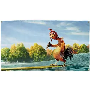 Chicken Joe Flag 3x5 Ft Printing Hd Patterns Flags  Xavier Wulf Tapestry Funny Flags Banner Man Cave University Dormitory Family Decoration Colorful