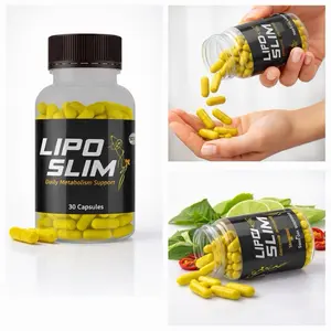 natural Lipo Slim Daily Support Capsules 30 Count Metabolism & Active Lifestyle Support for Enhanced Energy Edible
