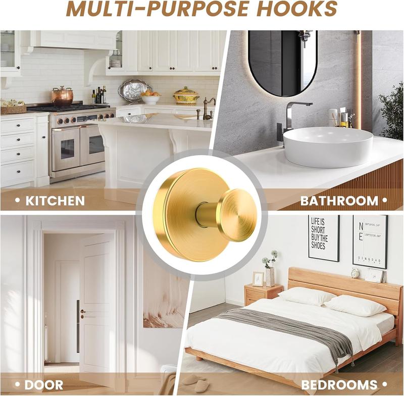 2 Units Suction Cup Hooks Home Essentials for Shower Bathroom Kitchen, Wood Door, Glass Door, Mirror, Tile – Loofah, Towel, Coat, Bath Robe Hook Holder for Hanging up to 15 lbs with Water-Resistant Home Gift Idea Bathroom Accessories