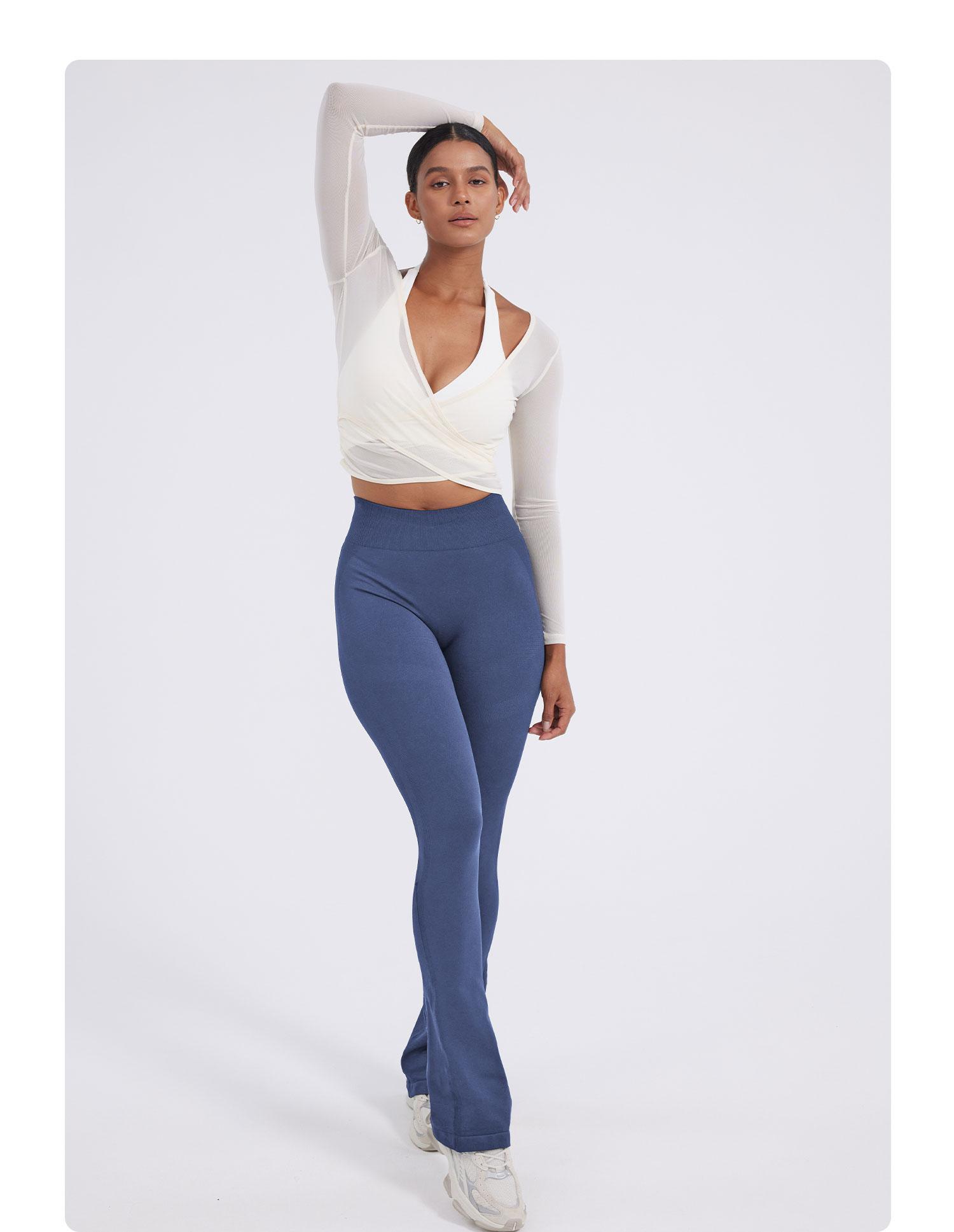 YEOREO Mini Flare Leggings Womens Workout Butt Lifting Legging Hidden Scrunch Seamless Impact Lilliean Yoga Pants