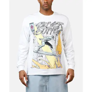 73Studio Marvel Silver Surfer Long Sleeve T-Shirt White