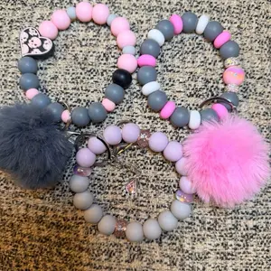 Silicon wristlet keychains