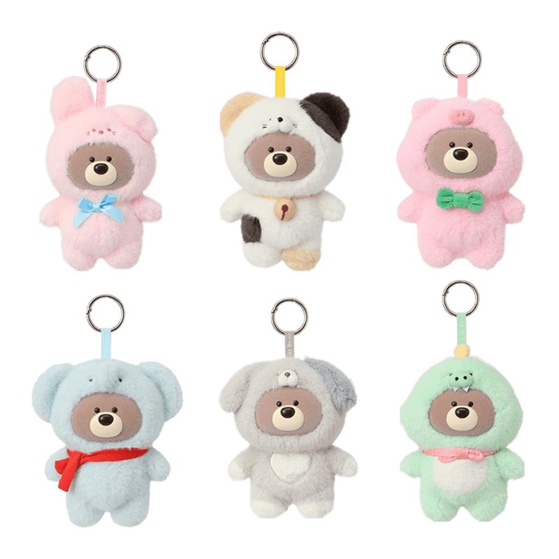 MINISO Inspired Gifft Bear Lucky Keychain Blind Box- Cute Mascot Accessory, Perfect Gift for Fans,Cute Collectible for Friends Children Kids,Christmas Gift/Birthday Gift/New Year Gift,Reborn Baby Doll ,Kid Gifts,Gifts for Kids