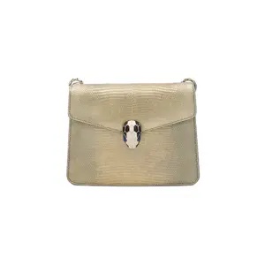 Pre-owned Bvlgari Leather Shoulder Bags Serpenti Forever Small Gold JM JM336