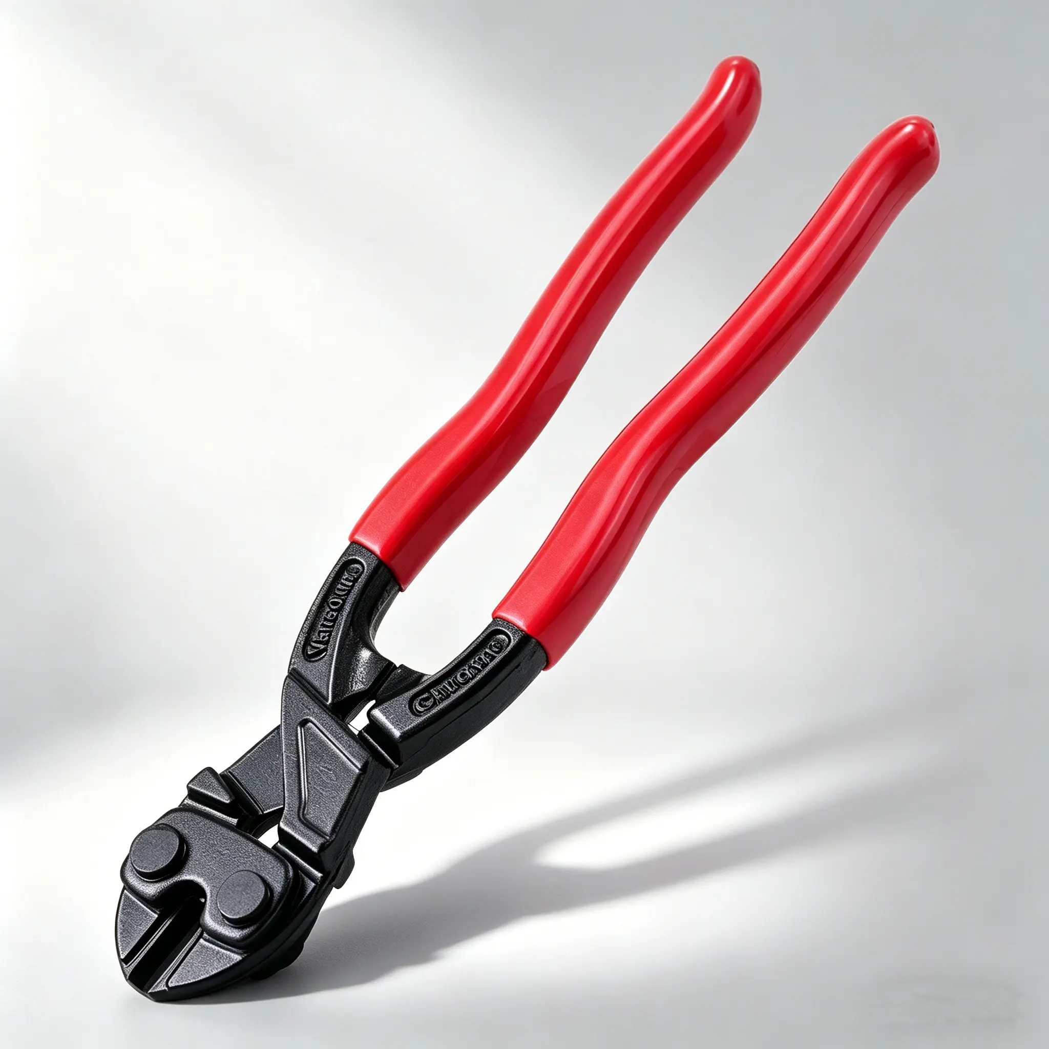 Linemen's 8-In Compact Heavy-Duty Bolt Cutters, Durable Cable Shears with Fully Forged 1-Piece Quenched Body, Eccentric Design for Effortless Cutting Bolts, Durability