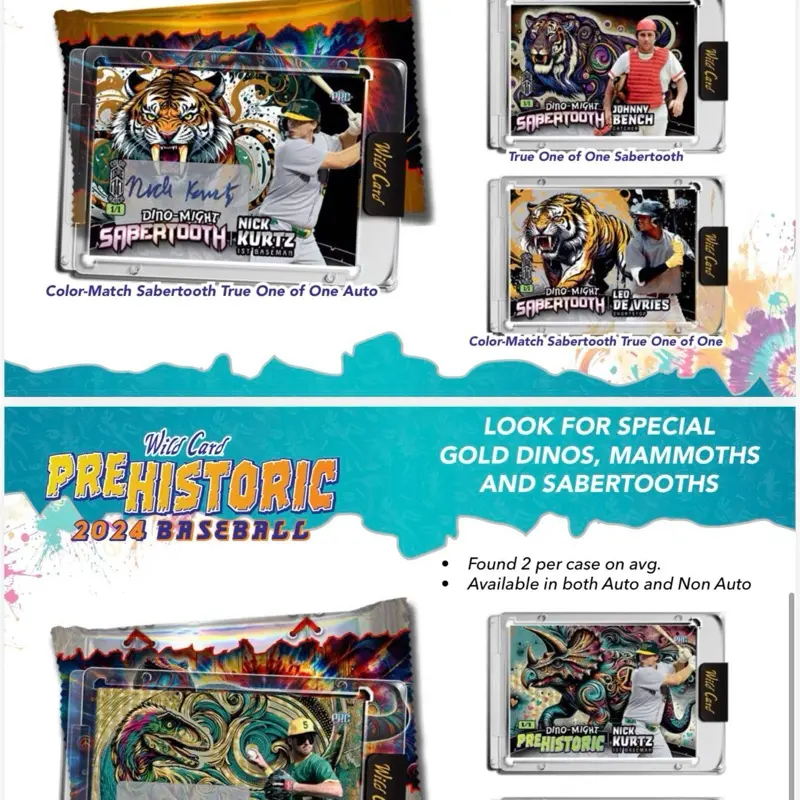 Wild Card Prehistoric Baseball 2024 - TikTok Shop