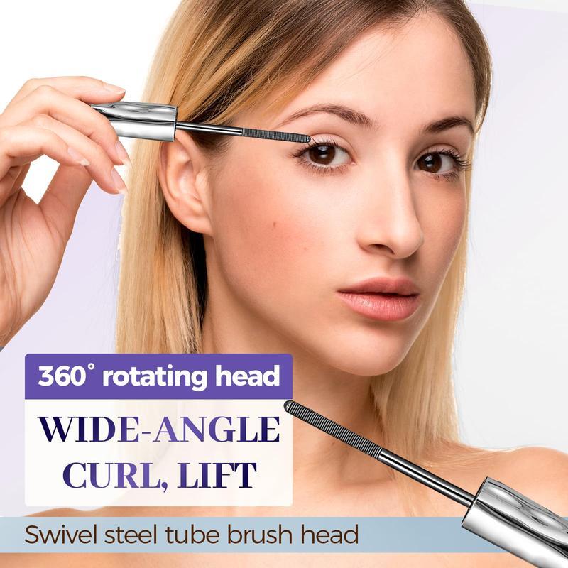 Ultimate Length & Curl Mascara Set, Material Mascara Tubing, Made with Spiral-Threaded Brush, Smudge Proof, Non Clumping, Long Lasting and Waterproof