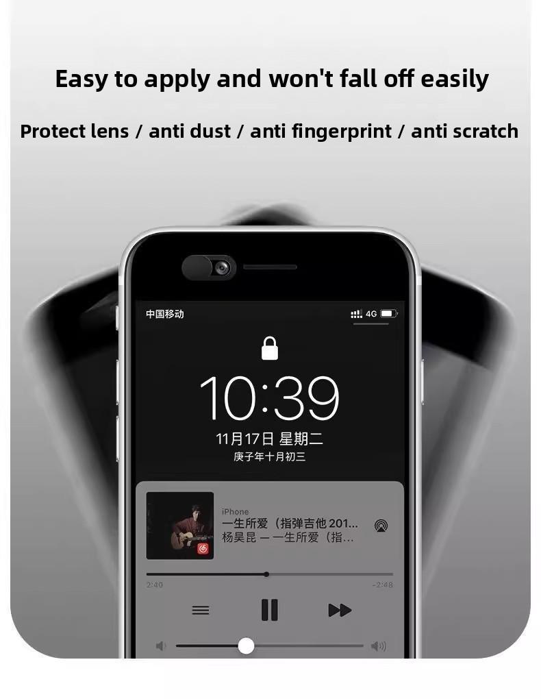 New Privacy Screen Protector for Front Camera on Mobile Phones Tablets Laptops Universal Compatibility Easy Installation Enhanced Privacy