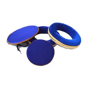 Zaza Percussion - Deluxe Tabla Bayan & Dayan Cushion and Cover (Blue)