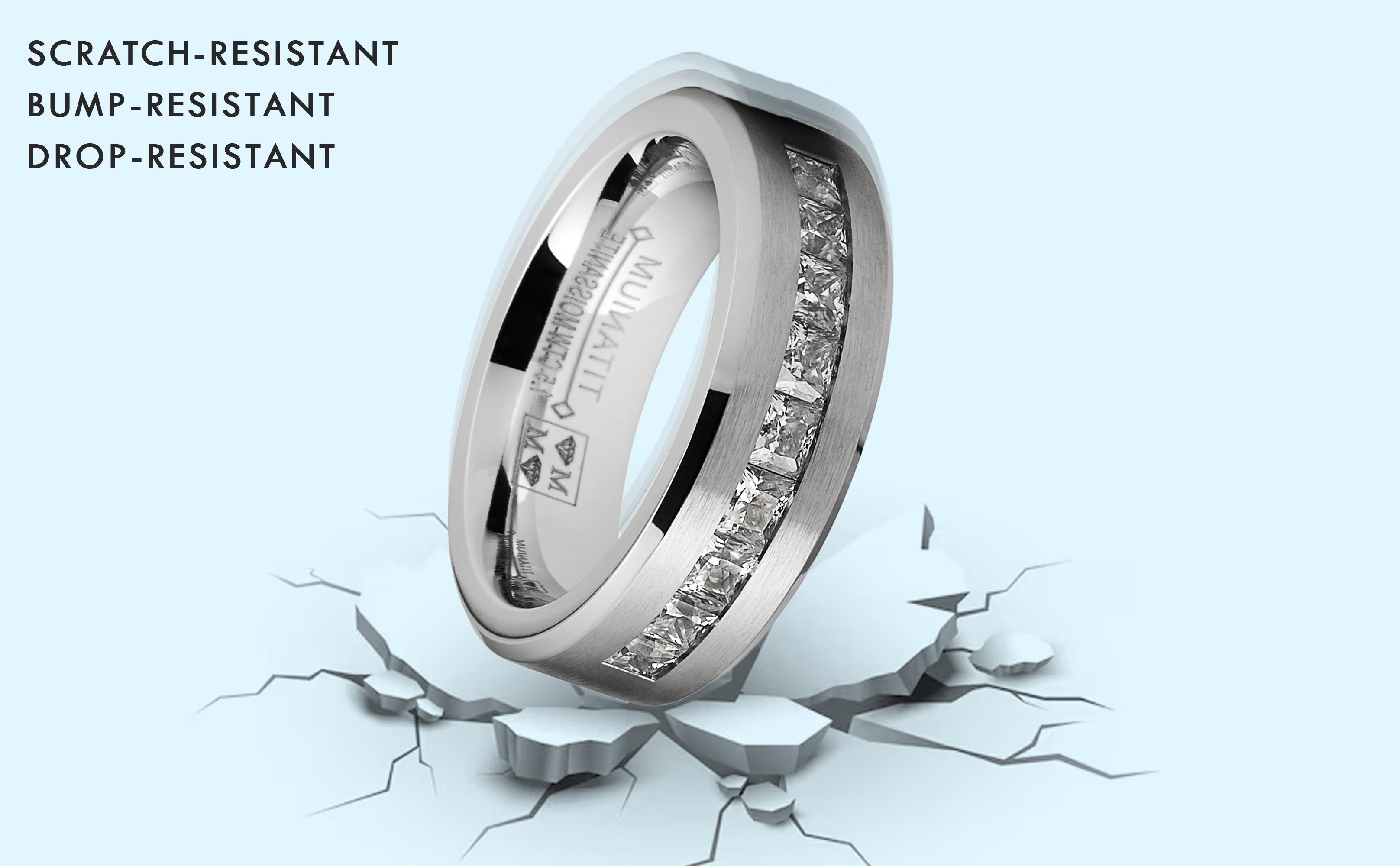 Mens 1.5 Carats Moissanite Wedding Band Engagement Ring 9 large Princess-Cut 8MM Mens 1.5 Carats Moissanite Wedding Band Engagement Ring 9 large Princess-Cut 8MM