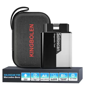 KINGBOLEN Soloscan Bluetooth OBD2 Scanner for Mercedes-Benz MB Sprinter Maybach, All System Diagnostic Bidirectional Scan Tool for iOS & Android, Lifetime FRee Update, ECU Coding, All Reset Service  Automotive Vehicle