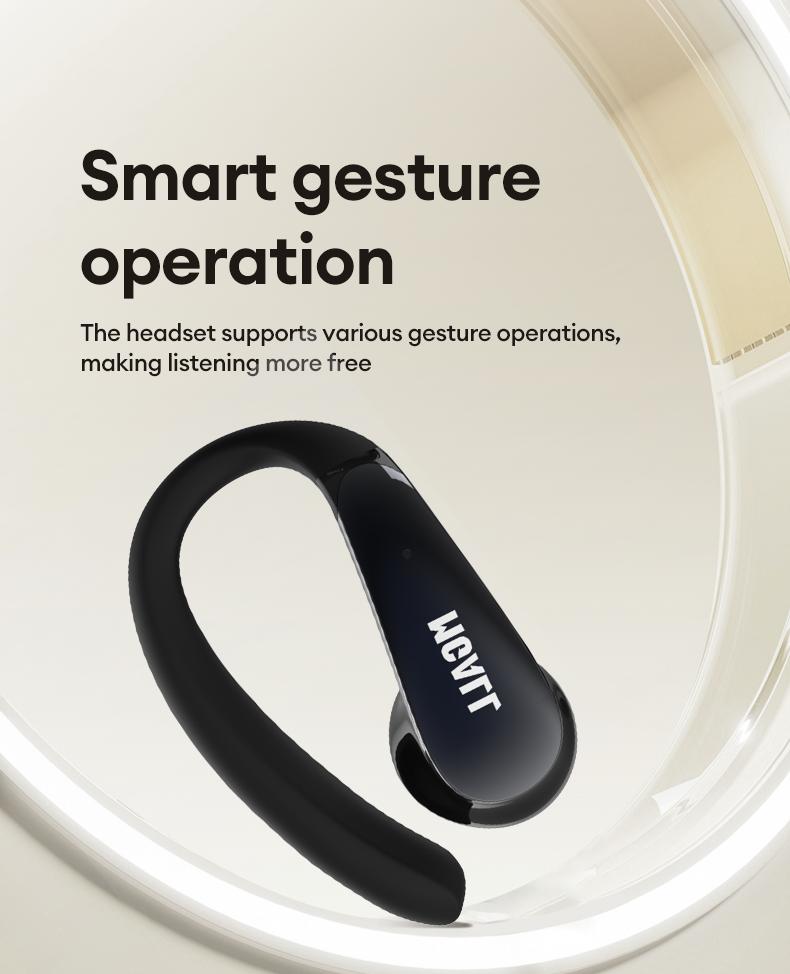 MGALL C09 Open-Ear Wireless Headphones with 2025 Bluetooth 6.0 ENC Call Noise Reduction Berlin Super Sense Sound Comfortable No-Pain Listening for Long Wear Audio Headset for Music Calls & Sports