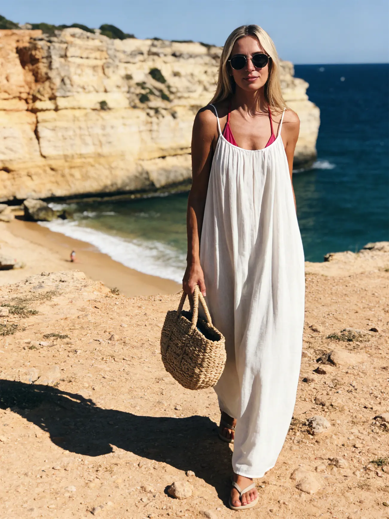 white long backless dress Open back long sleeve gown main image 1
