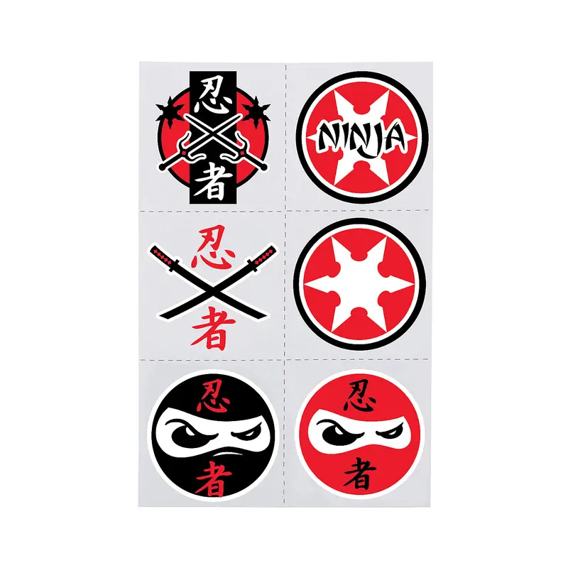 Bulk 72 Pc. Ninja Temporary Tattoos - 72 Pc.