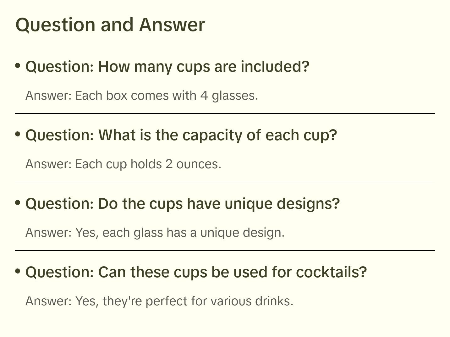 Soju Shot Cups - Glass