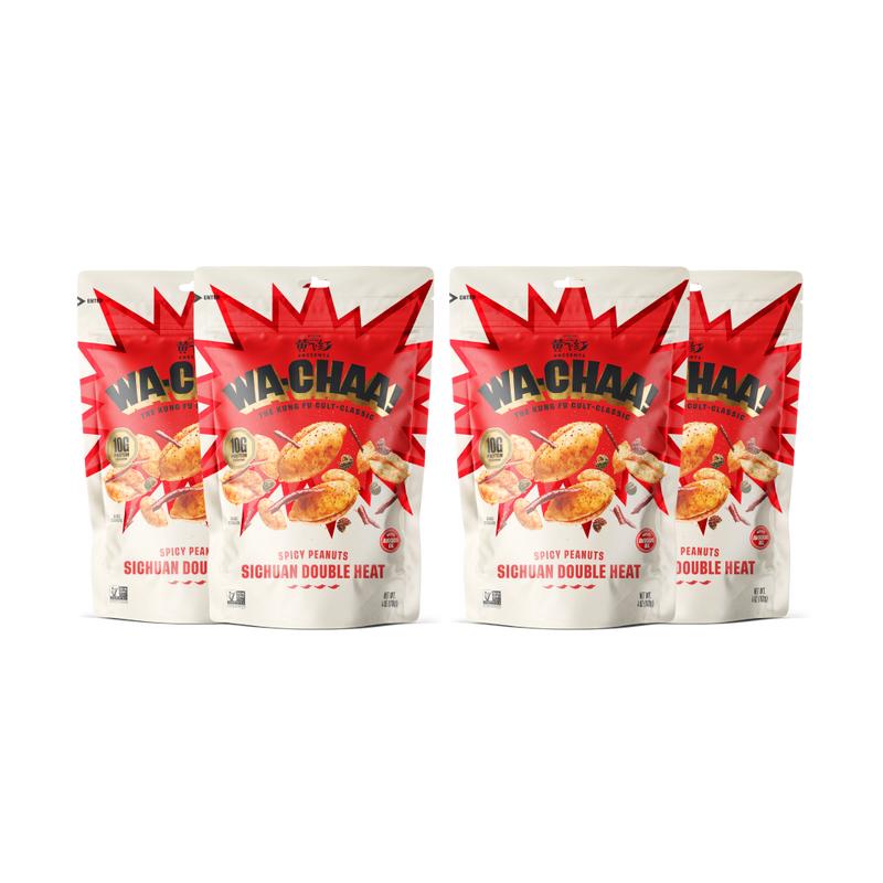 WA-CHAA! Double Heat Spicy Sichuan Peanuts - 4oz