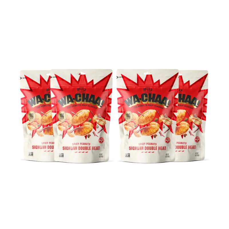 WA-CHAA! Double Heat Spicy Sichuan Peanuts - 4oz