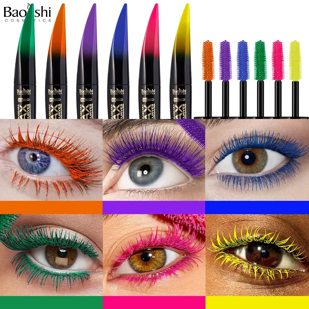 Colorful Beauty Enhancing Volume Mascara, Fine Curl Waterproof Smudgeproof, Long-Lasting Lash Growth Cosmetic Tool, Volumizing Benefits, Single Item