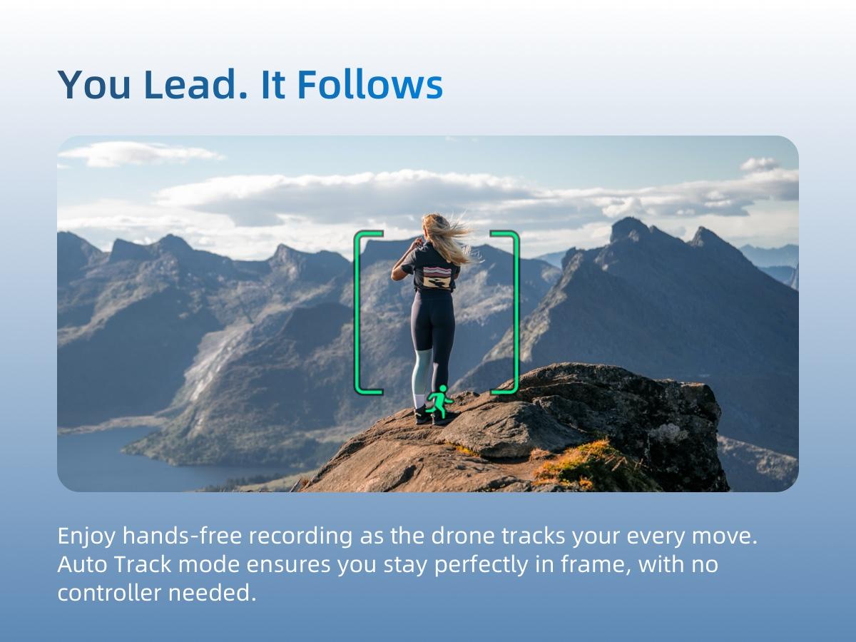 Skyrover S1 Mini Drone with Camera 4K/60fps Video, 3-Axis Gimbal Stabilization, 39,000ft Video Transmission, 120-Min Flight Time, Under 249g, Auto Tracking, Return to Home, S1-2