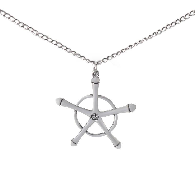 anime cosplay BLEACH pendant necklace figure Ishida Uryuu symbol necklace clavicle chain jewelry fans gifts