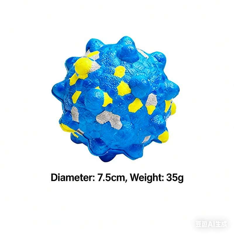 Indestructible Dog Toy Ball: Perfect for Chewing, Dental Hygiene and Silent Play