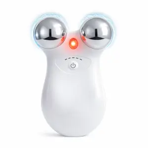 Microcurrent Facial Device,Latest Red Light Technology 2-in-1 Face Massager for Skin Tightening & Lifting - Anti-Aging Facial Sculpting Beauty Tool -Smart Photon Technology for Facial Toning