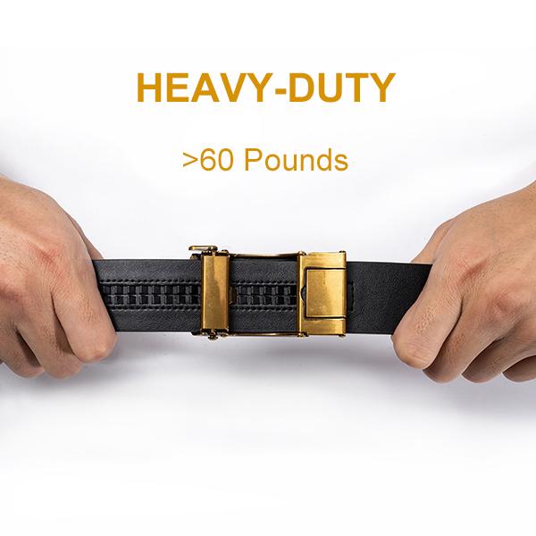 Ailisus Mens Belt Leather Easy Release Ratchet Belt for Business Casual Dress Belt with Adjustable Buckle For Mens Festival Gift SpringStatements