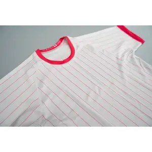 Women’s Rash Guard - Pink Pinstripe