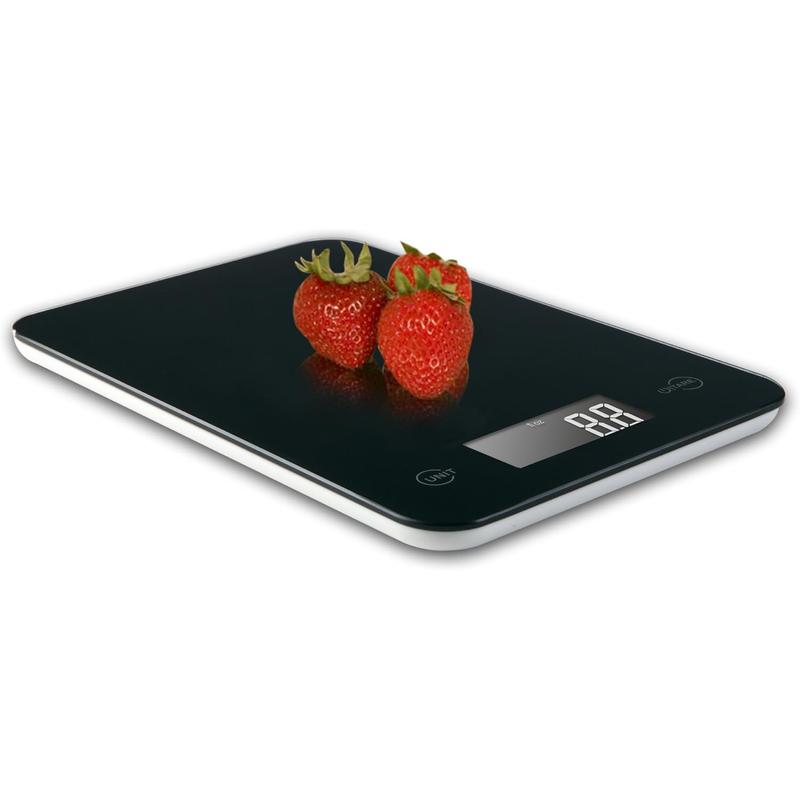 Ozeri Touch Professional Digital Kitchen Scale (12 Lbs Edition), Tempered Glass in Elegant Black Ozeri Kitchen