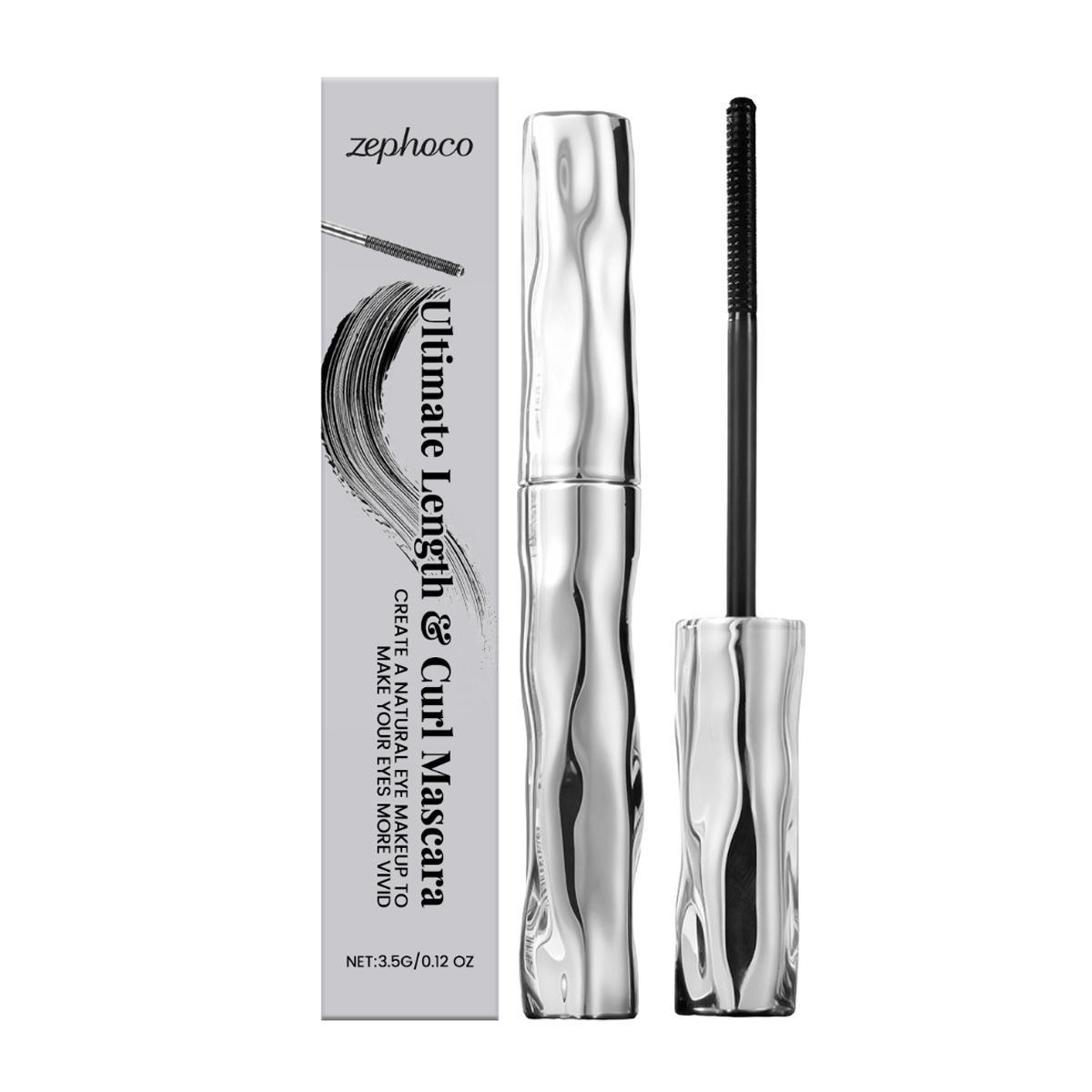 Eyelash Primer,Tubular Eyelash Primer,WaterproofLong Curling Mascara,Natural and Non-Smudged,Threaded Long-Lasting Curling Mascara Get Buildable Volume and Length for Bold