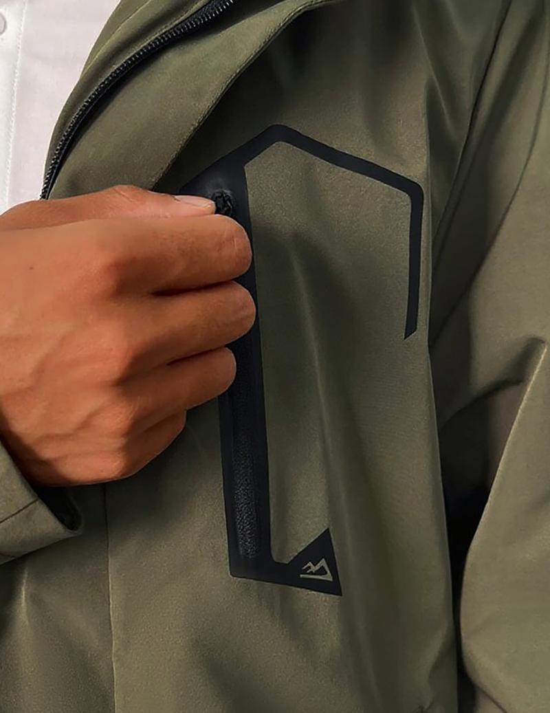 COOFANDY Men's Detachable Windbreaker - 3-Season Wear, Windproof & Waterproof