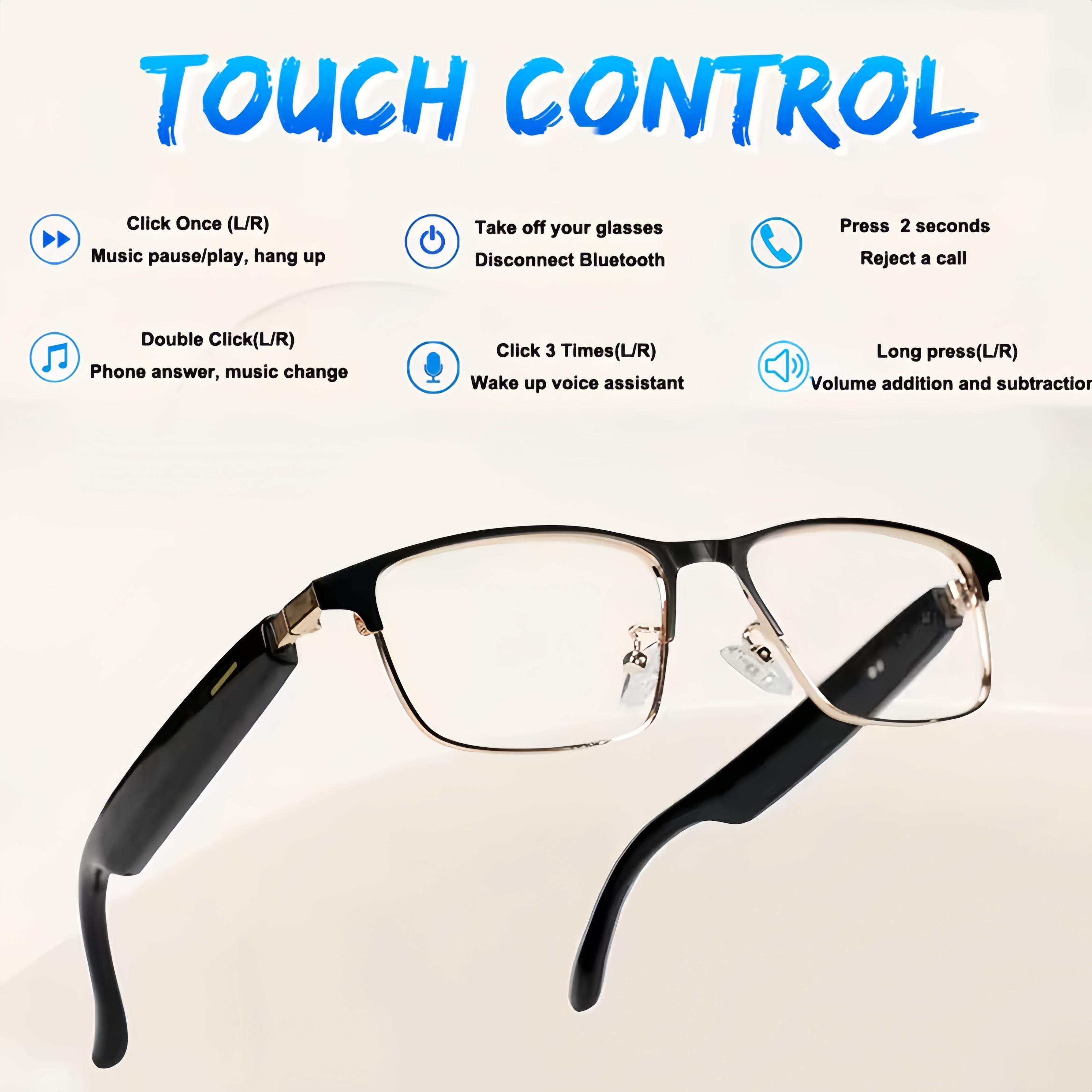 High-End AI Semi-Rimless Smart Glasses  164-Language Real-Time Translation | Open-Ear HD Audio, Bluetooth Calls & Music | Stylish Photochromic Lenses | Hands-Free, Lightweight & Comfortable for Daily Wear, Travel & Commuting | Easter gift