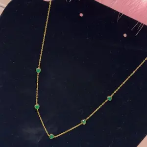 Beautiful green heart necklace for women