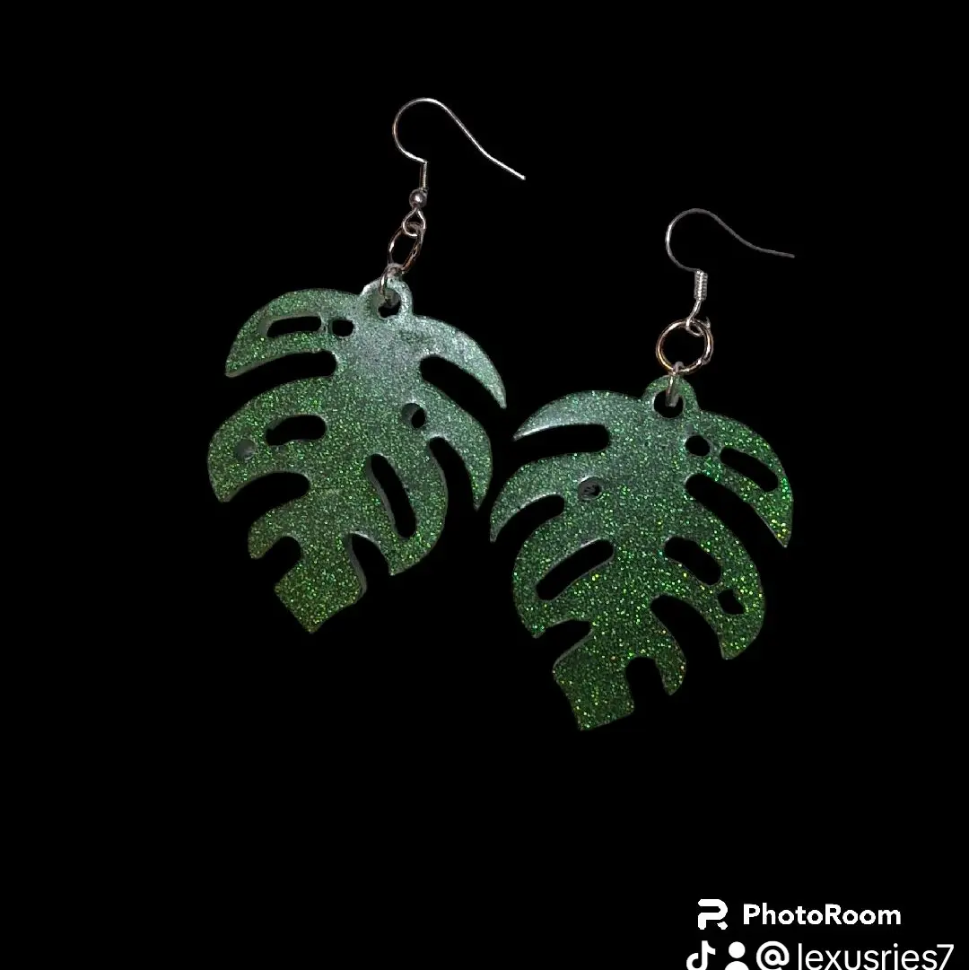 Epoxy resin earrings